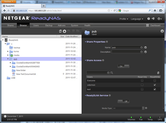 Netgear ReadyNas Duo v2 RND2100 network storage