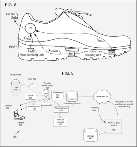 Apple smart garment patent, credit US Patent Office