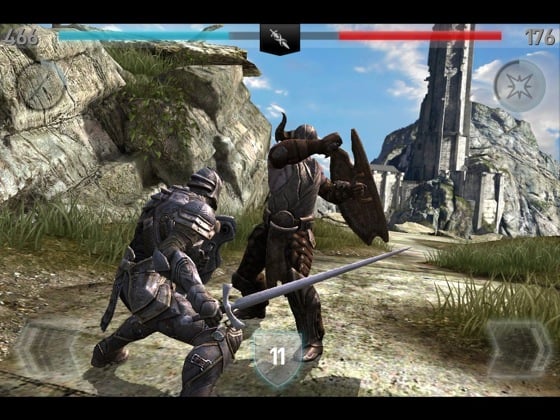 Infinity Blade iOS game screenshot