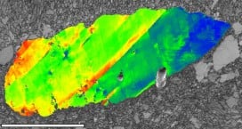 Lunar zircon showing shock features