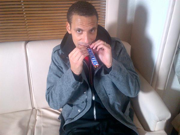 Rio Ferdinand Snickers promotion