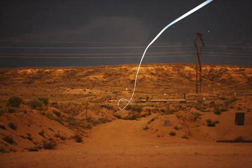 Sandia bullet flight path