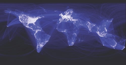 Facebook connection map