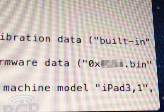 Apple iBoot photo shows iPad 3