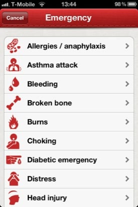 First Aid by the British Red Cross app screenshot