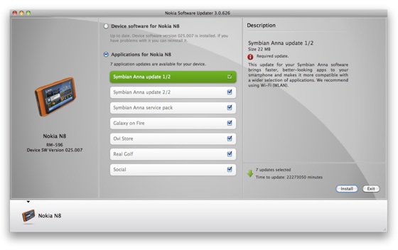 Nokia Mac Software Updater