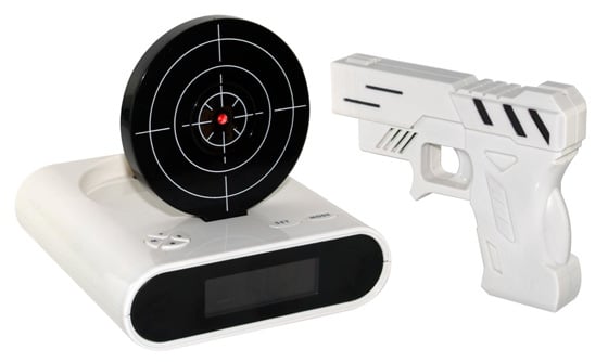 Laser Target Alarm Clock