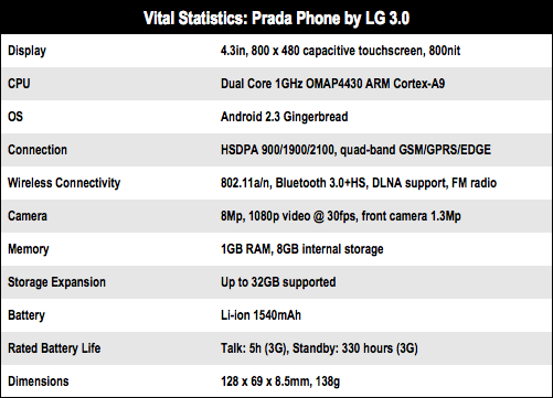 Prada Phone by LG 3.0