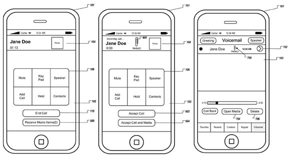 Apple media-binding patent application illustration