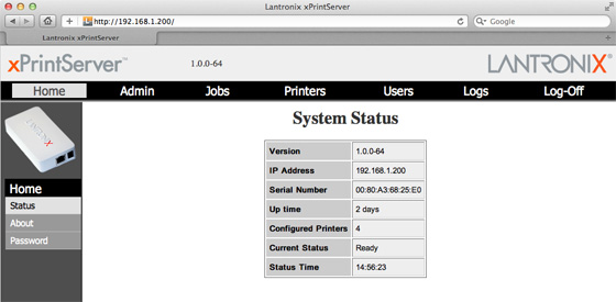 Lantronix xPrintServer