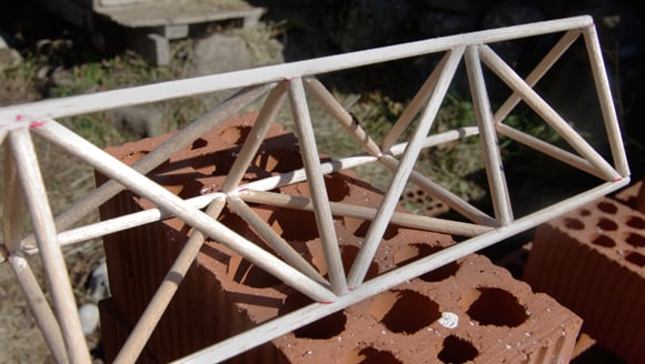 The finished truss structure