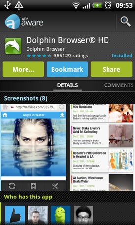 AppAware Android app