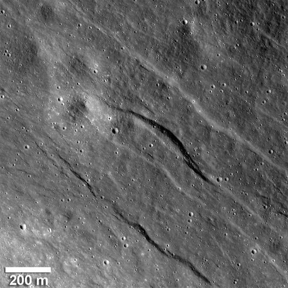 Recent valleys on the Moon's surface