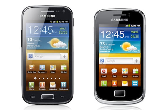 Samsung Galaxy Ace 2 and Galaxy Mini 2