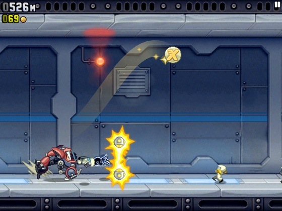 Jetpack Joyride iOS game screenshot