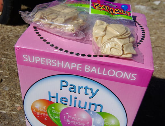 Our supply of helium and party balloons