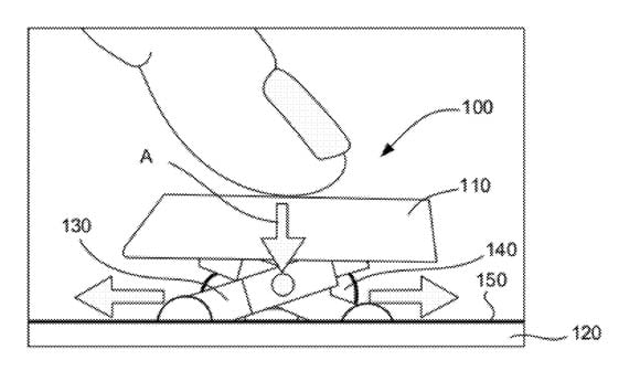 Apple keyboard-design patent illustration