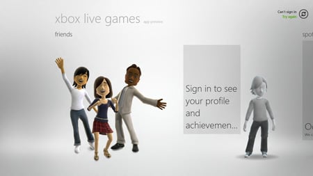 Xbox Live in Windows 8