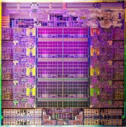 Intel Xeon E5-2600 die