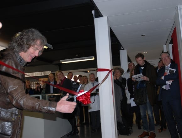 James May cuts the ribbon on the new Alan Turing exhibition