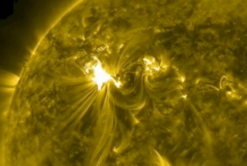 Solar flare, March 6
