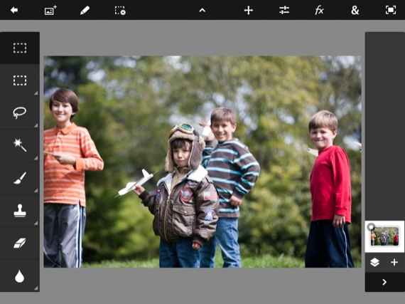 Adobe Photoshop Touch ios app screenshot