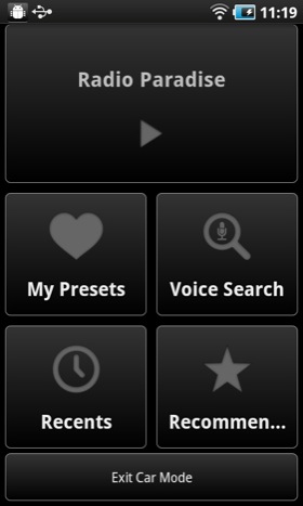 TuneIn Pro Android app screenshot