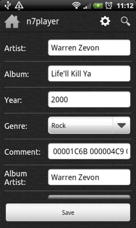 N7Player Android app screenshot