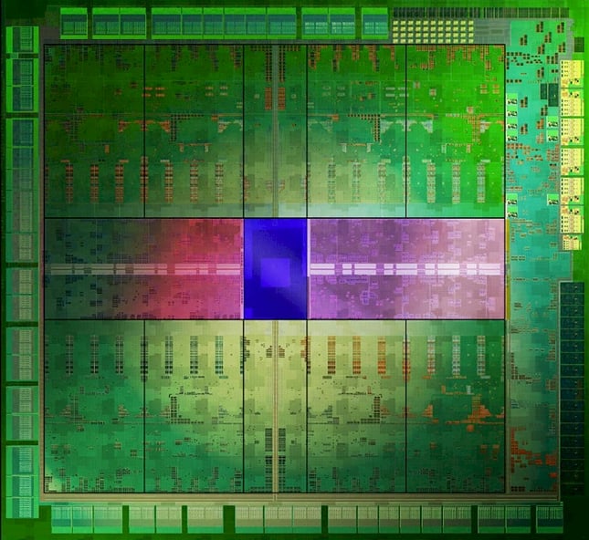 Die shot of the Nvidia Kepler GPU