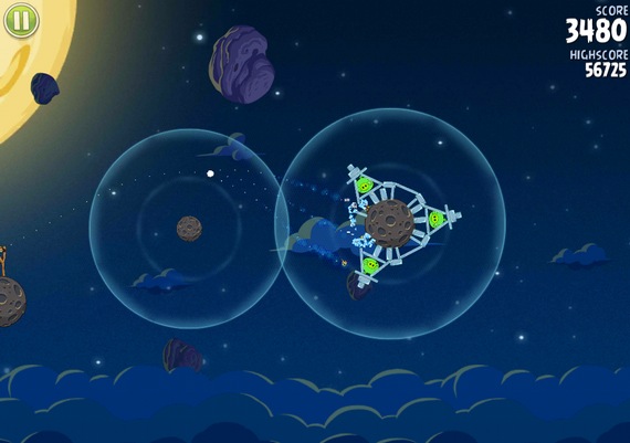 Angry Birds Space mobile game screenshot