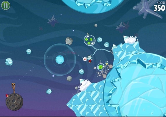 Angry Birds Space mobile game screenshot