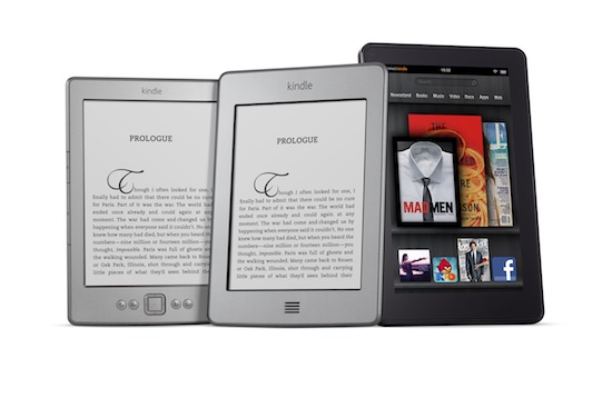 Kindles, credit Amazon