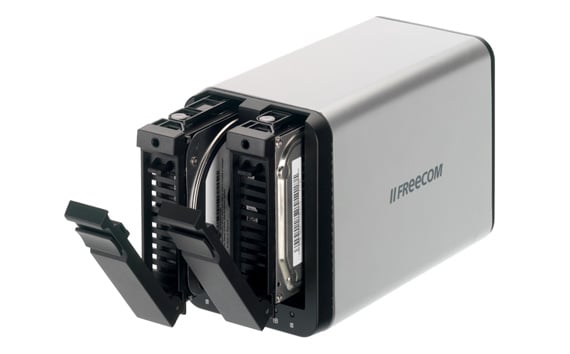 Freecom SilverStore dual-bay NAS drive