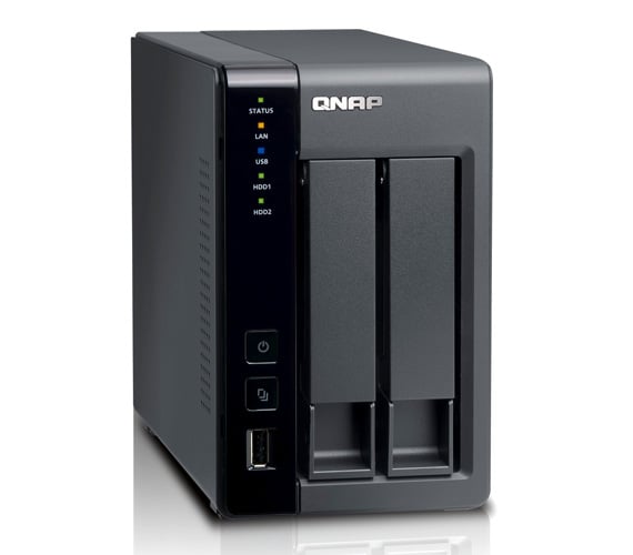 QNAP TS-219P II dual-bay NAS drive