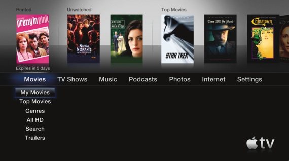 Apple TV second-gen UI