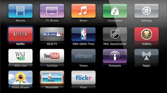Apple TV third-gen UI