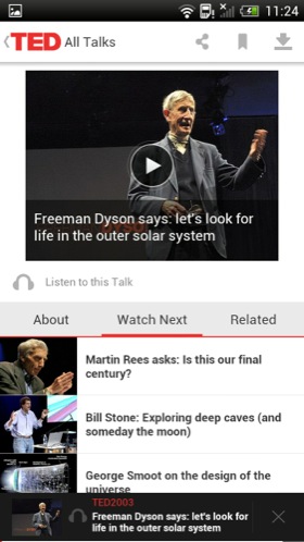 TED Android app screenshot