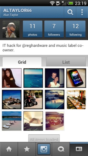 Instagram Android app screenshot