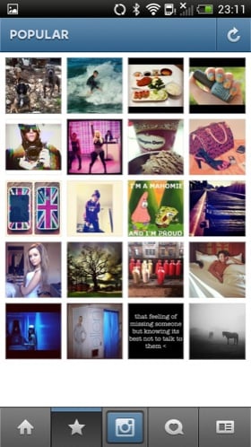 Instagram Android app screenshot