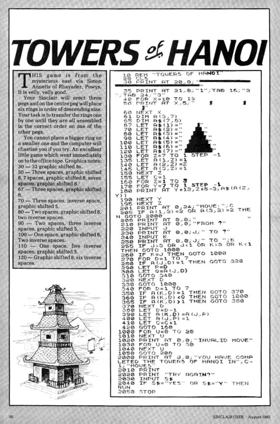 Your Sinclair ZX81 listing