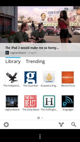 Google Currents Android app screenshot