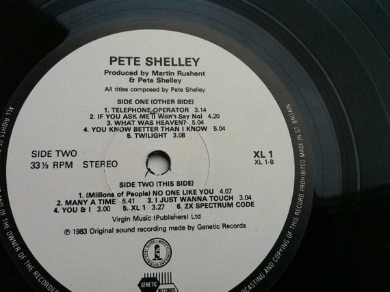 Pete Shelley Spectrum-enabled album