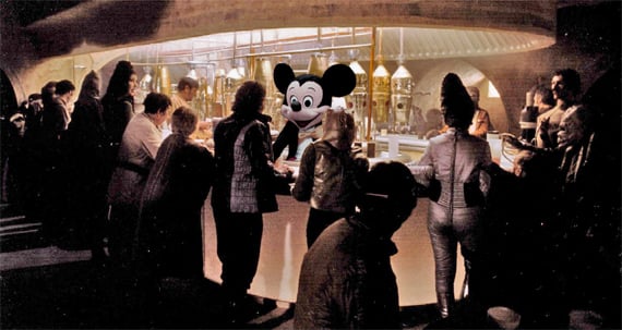 Mos Eisley Cantina with Mickey Mouse