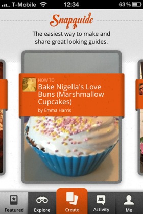 Snapguide iOS app screenshot