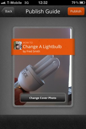 Snapguide iOS app screenshot