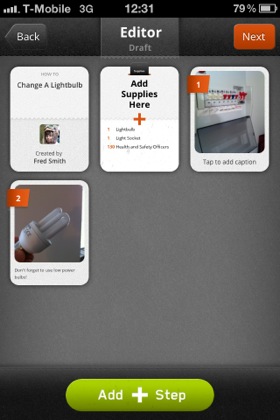 Snapguide iOS app screenshot