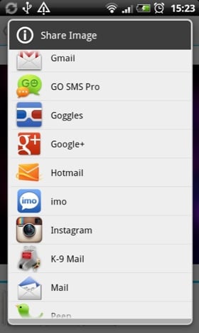 Android app Textgram screenshot