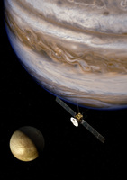 An artist's impression of the ESA's JUICE probe