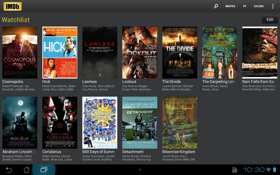 IMDb Android app screenshot