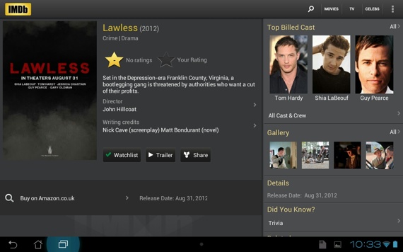 IMDb Android app screenshot